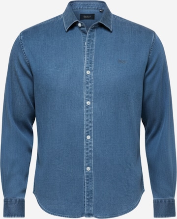 Ombre Hemd in Blau: Vorderseite