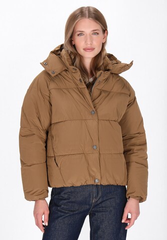 DreiMaster Maritim Winterjas in Beige: voorkant