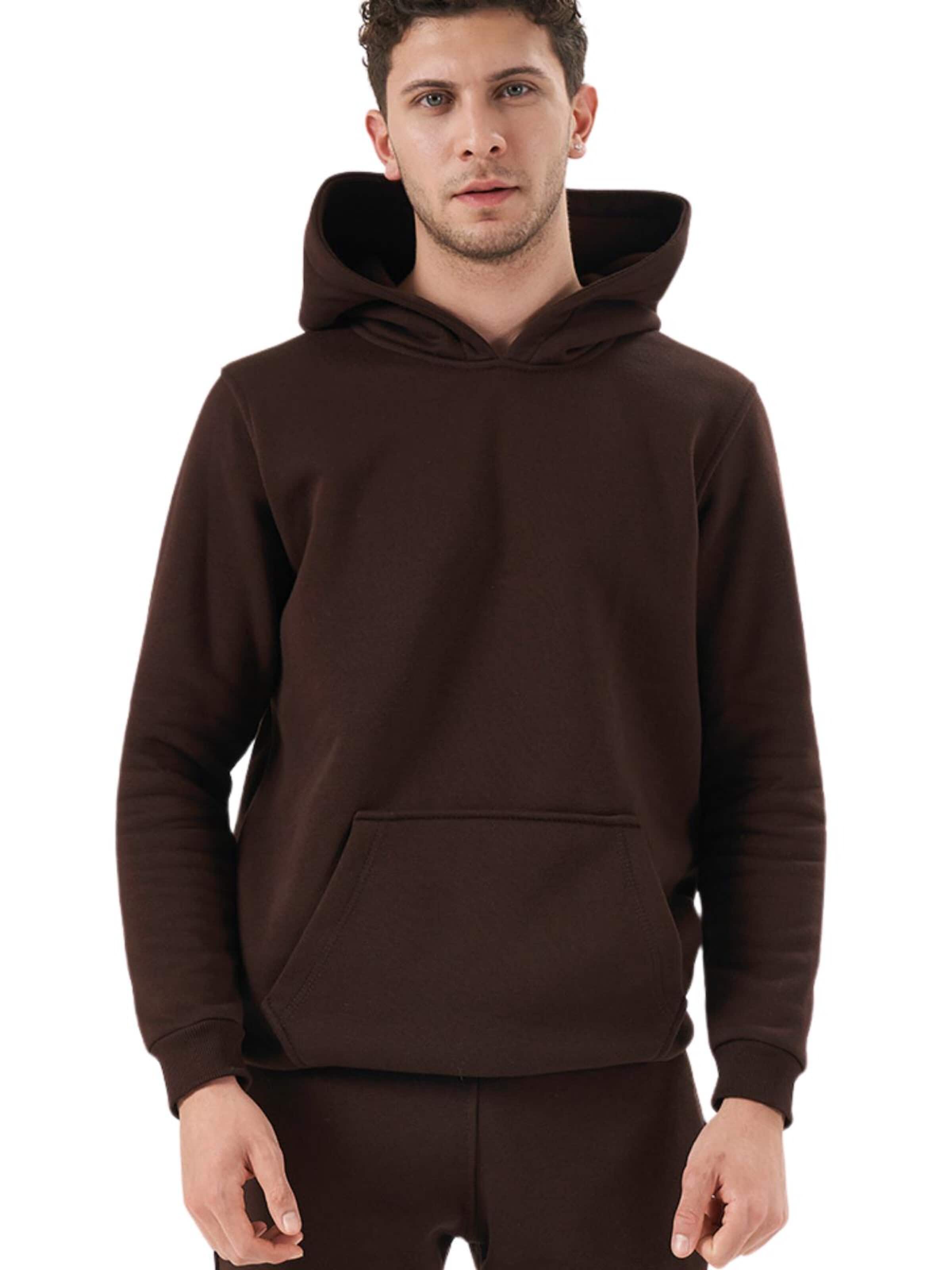 LOUIS LECLER Sweatshirt 'Hiro' in Bruin