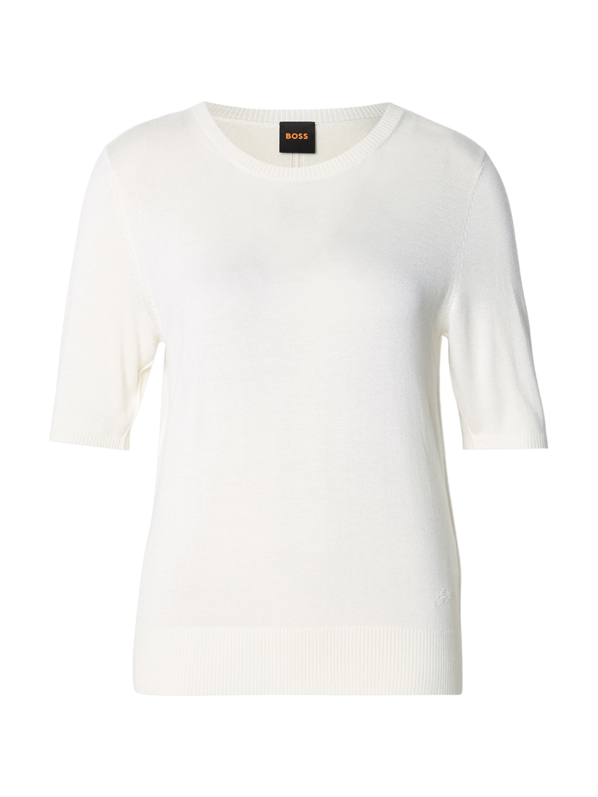 BOSS Sweater 'C_Fiaffu' in White: front