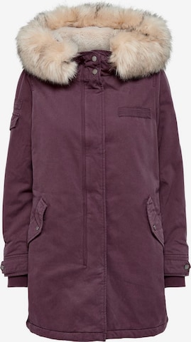 Parka mi-saison ONLY en violet : devant