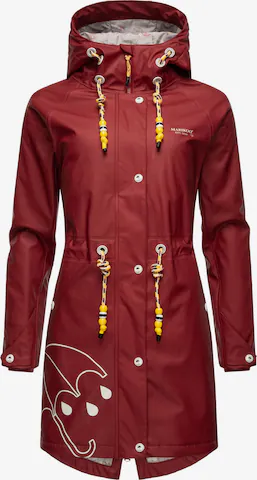 MARIKOO Funkcionalen plašč | rdeča barva: sprednja stran