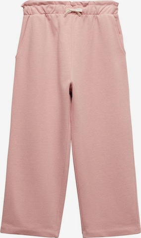 Wide Leg Pantalon 'Berlin' MANGO KIDS en rose : devant