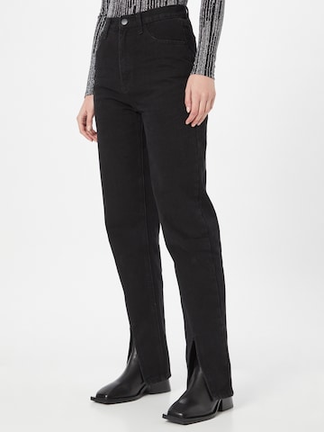 Misspap Flared Jeans in Black: front