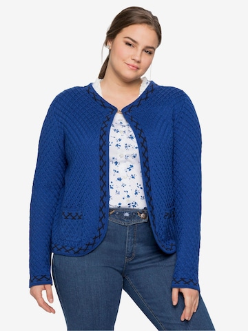 SHEEGO Knitted Janker in Blue: front