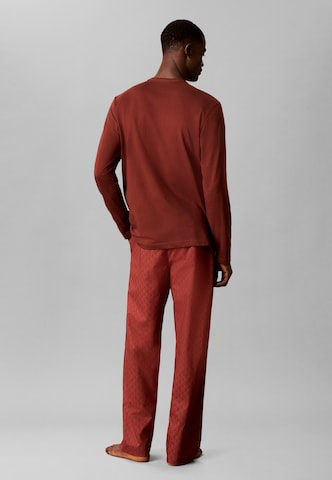 Calvin Klein Underwear Pitkä pyjama 'HOLIDAY' värissä punainen