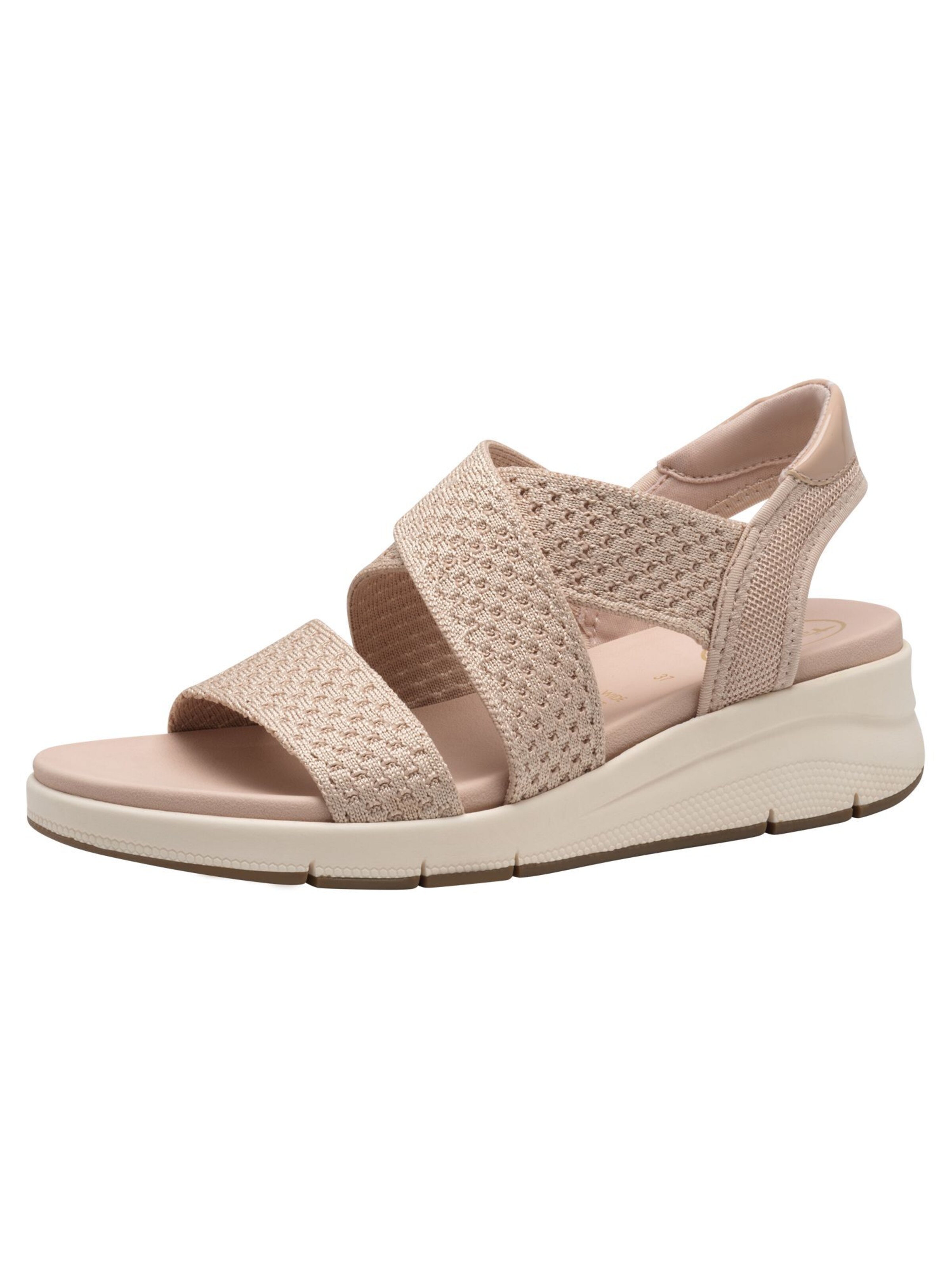 Sandales Tamaris en rose : devant