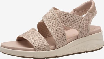 Sandales Tamaris en rose : devant