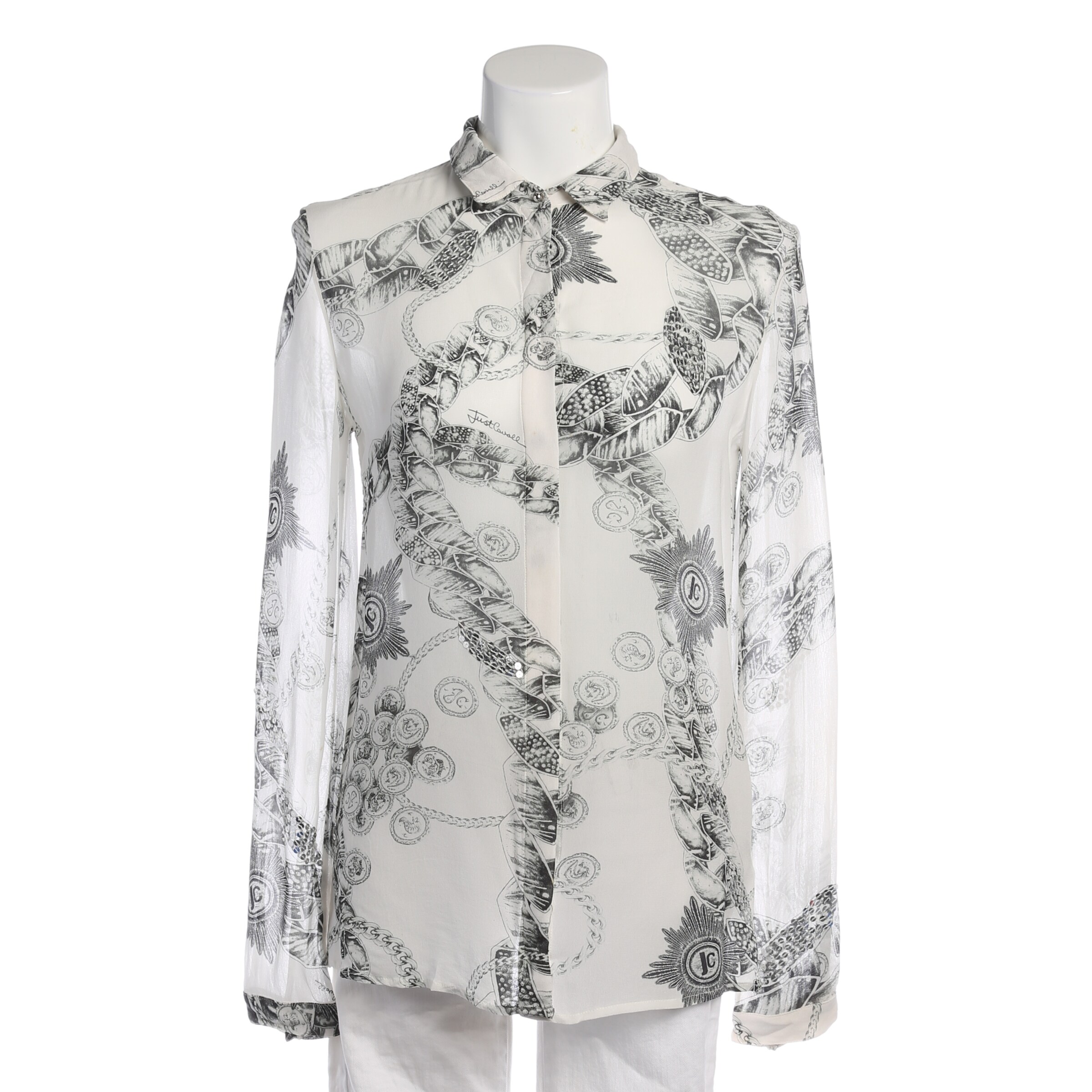 Just Cavalli Bluse / Tunika XS in Schwarz: Vorderseite