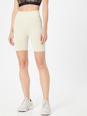 NU-IN Skinny Broek 'Cycling' in Beige: voorkant