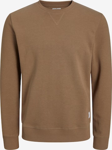 Sweat-shirt Jack & Jones Plus en marron : devant