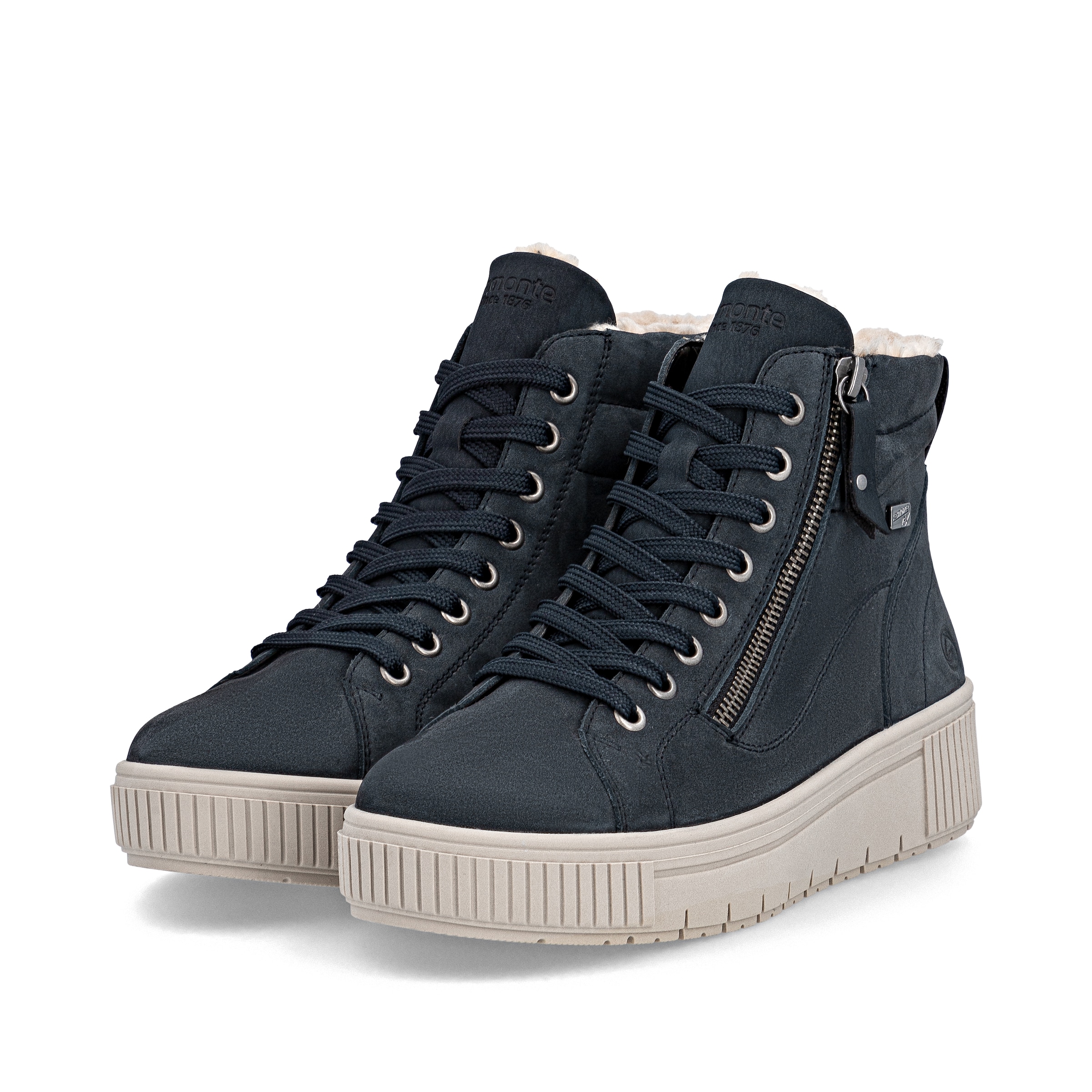 REMONTE Schnürstiefelette in Blau