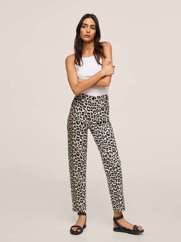 MANGO Regular Trousers 'Fives' in Beige