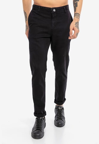 Redbridge Regular Chino Pants 'El Cajon' in Black: front
