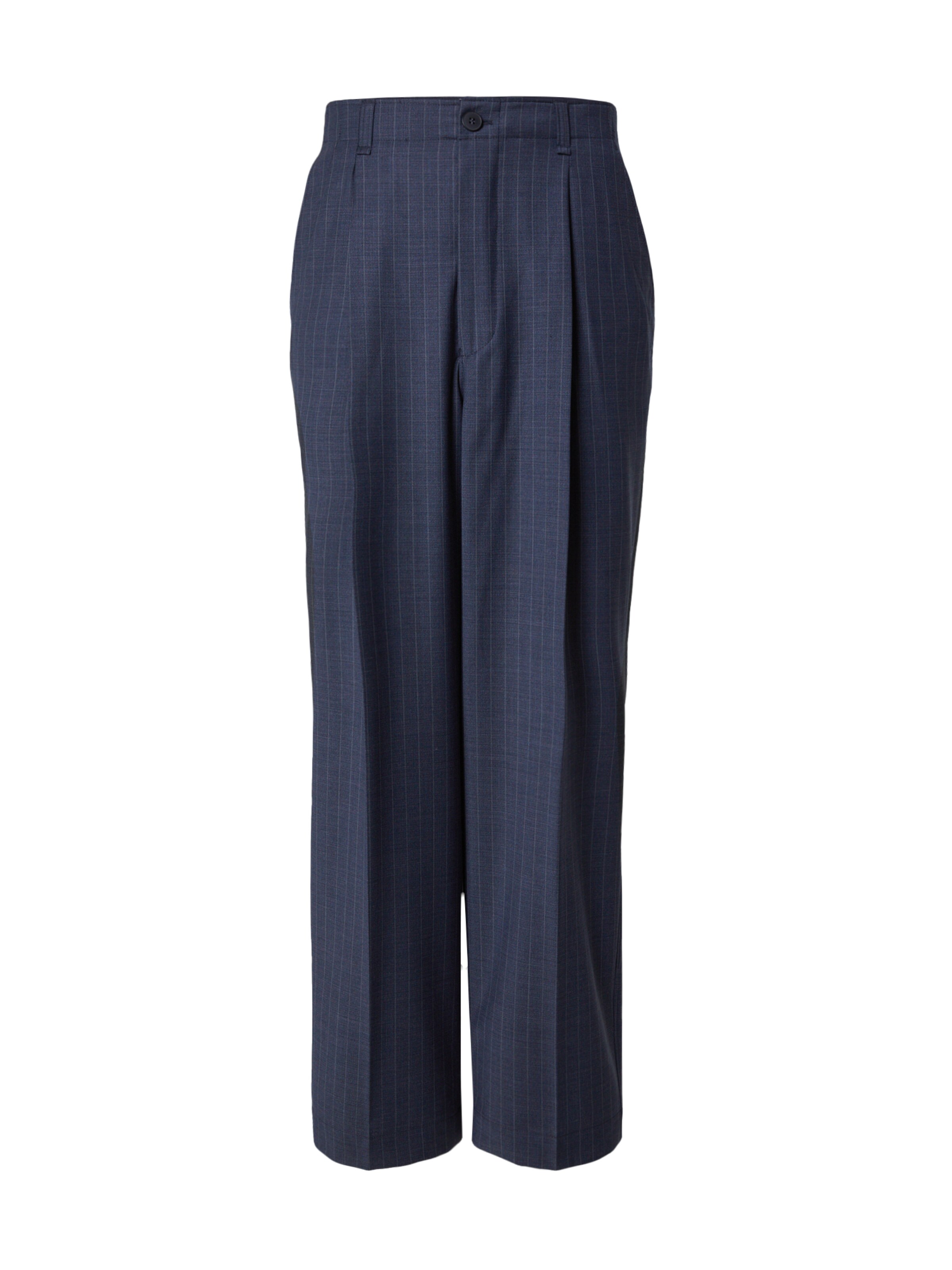 ANNARR Loose fit Pleat-front trousers in Blue: front