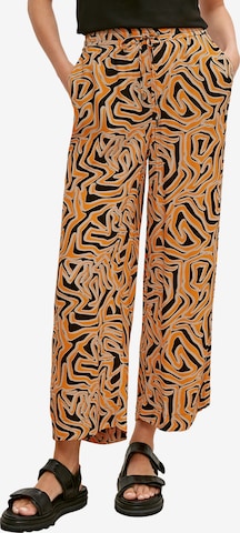 Wide Leg Pantalon comma casual identity en orange : devant
