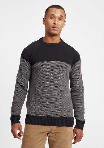 !Solid Sweater 'Rapel' in Grey: front