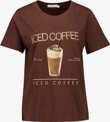 T-shirt Deeluxe en marron : devant