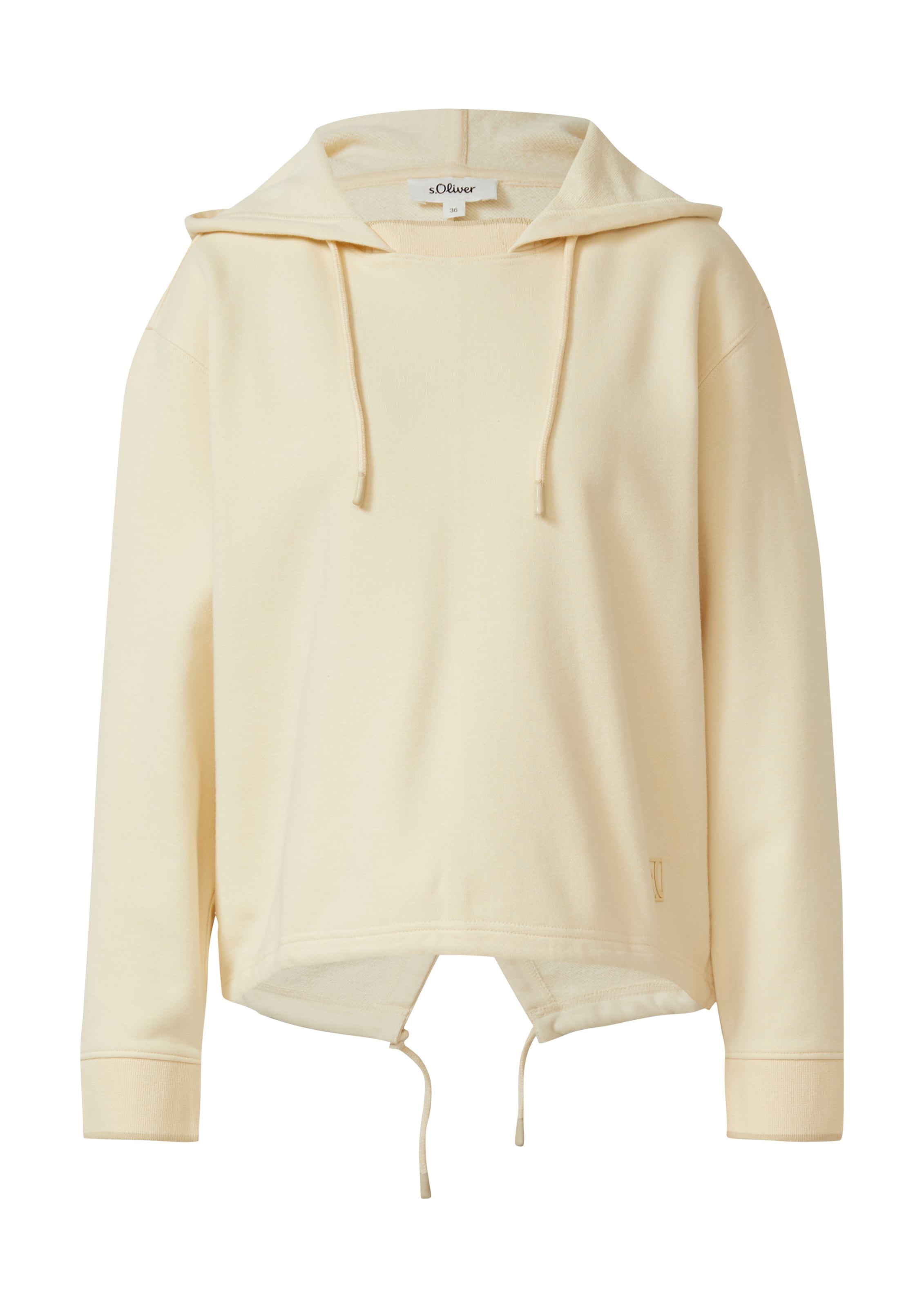 Sweat-shirt s.Oliver en beige : devant