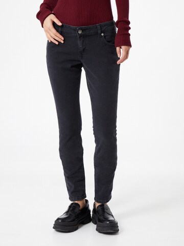 MUD Jeans Skinny Jeans in Zwart: voorkant