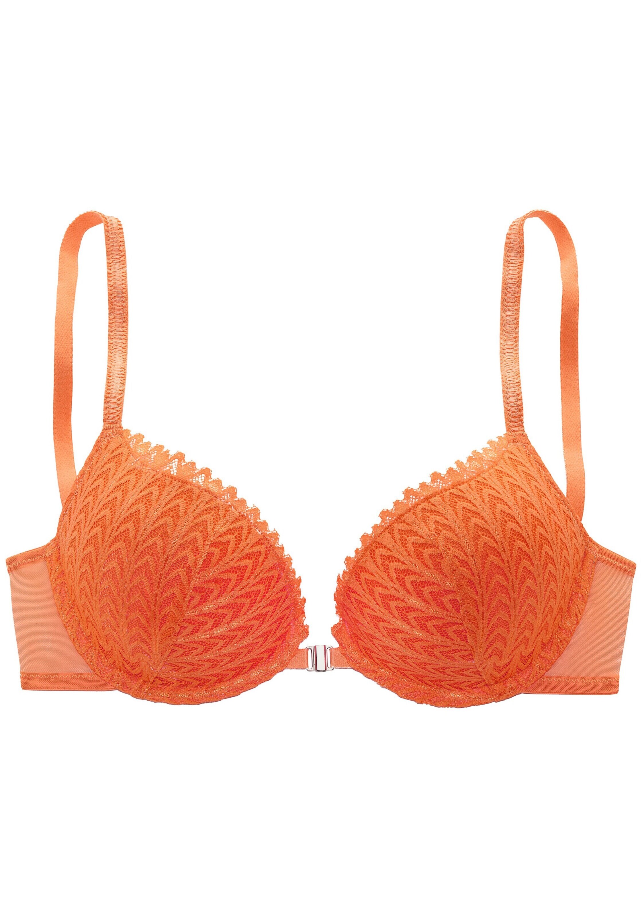 s.Oliver - Push-up Sujetador en naranja: frente
