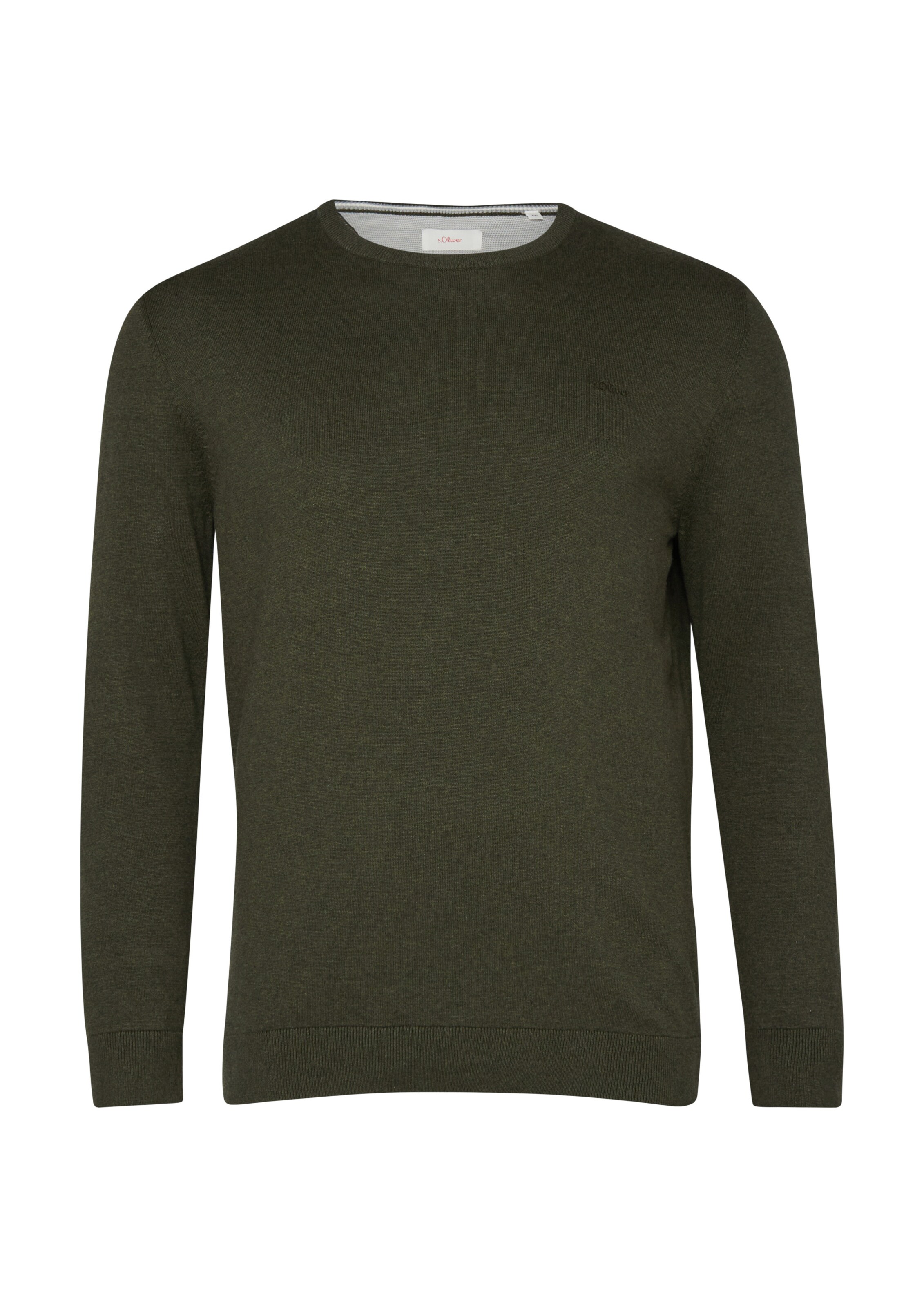 s.Oliver Men Big Sizes Свитер в Зеленый: спереди