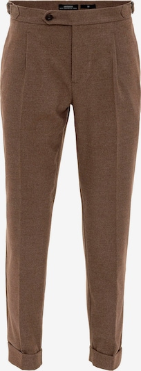 Pantaloni con piega frontale Antioch di colore marrone, Visualizzazione prodotti