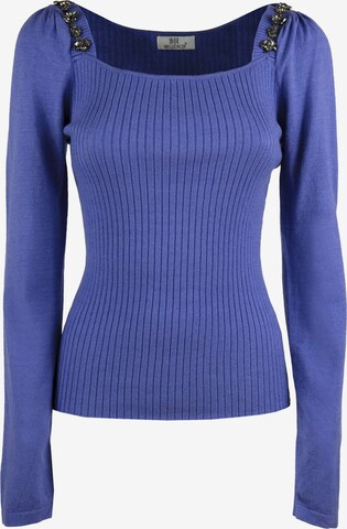 Influencer Pullover in Blau: predná strana