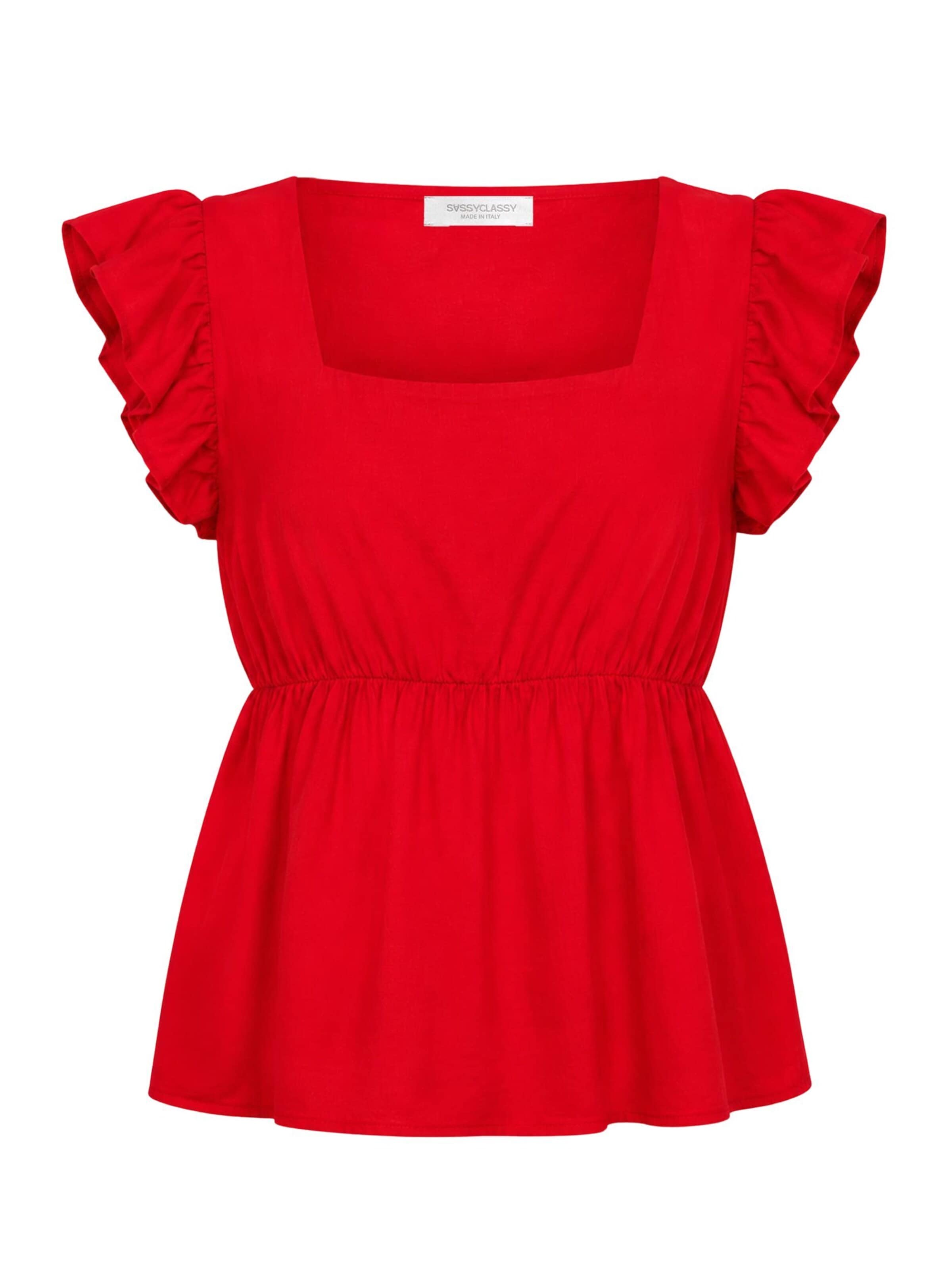 SASSYCLASSY Top in Red: front