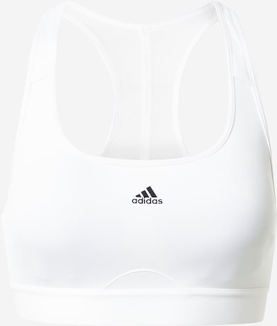 ADIDAS PERFORMANCE Sport-BH 'Powerreact Medium-Support' in schwarz / weiß, Produktansicht