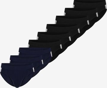 SCHIESSER Slip '95/5 Stretch - Organic Cotton' in Zwart: voorkant