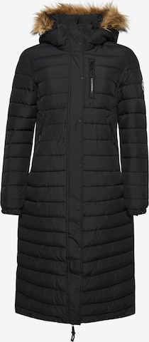 Manteau d’hiver Superdry en noir : devant