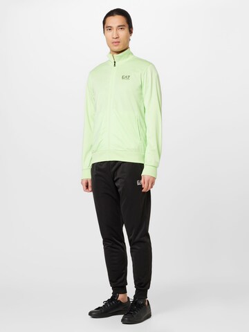 Tuta da jogging di EA7 Emporio Armani in verde: frontale