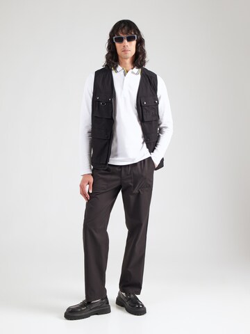 BOSS Poloshirt 'Plisy' in Weiß