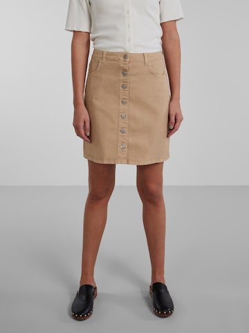 PIECES Skirt 'Peggy' in Beige