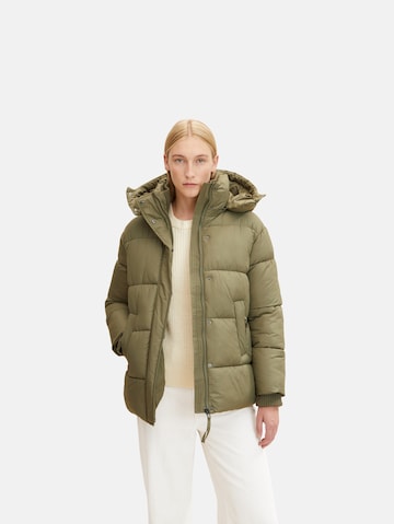 TOM TAILOR Winter Jacket in Green