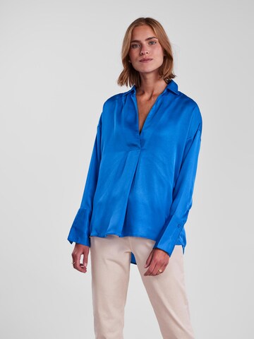 Camicia da donna 'Andrea' di PIECES in blu: frontale