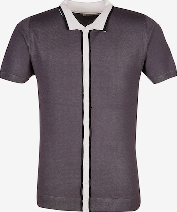 Leif Nelson Regular fit Button Up Shirt in Grey: front