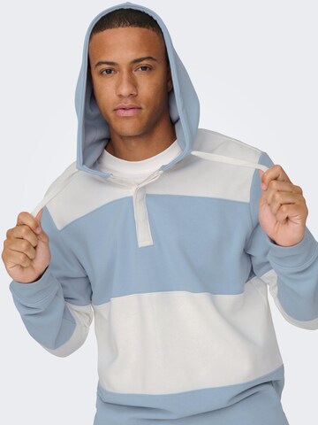 Only & Sons Sweatshirt 'COLIN' in Blauw