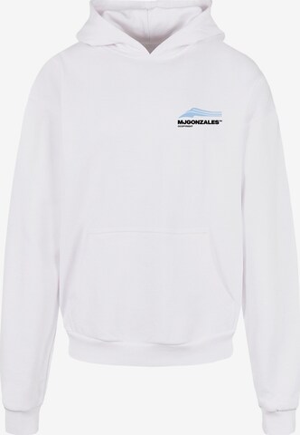 MJ Gonzales Sweatshirt ' Wave V.1' in White: front