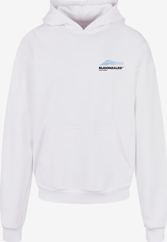 MJ Gonzales Sweatshirt ' Wave V.1' in White: front