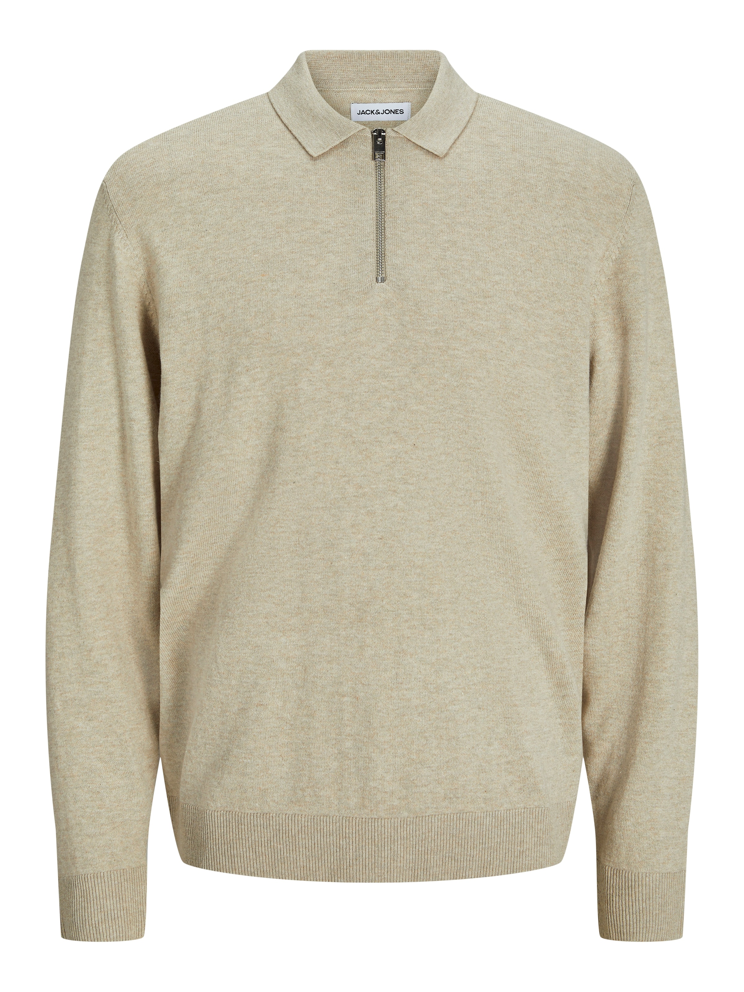JACK & JONES Pullover 'JJEEmil' in Grau: Vorderseite