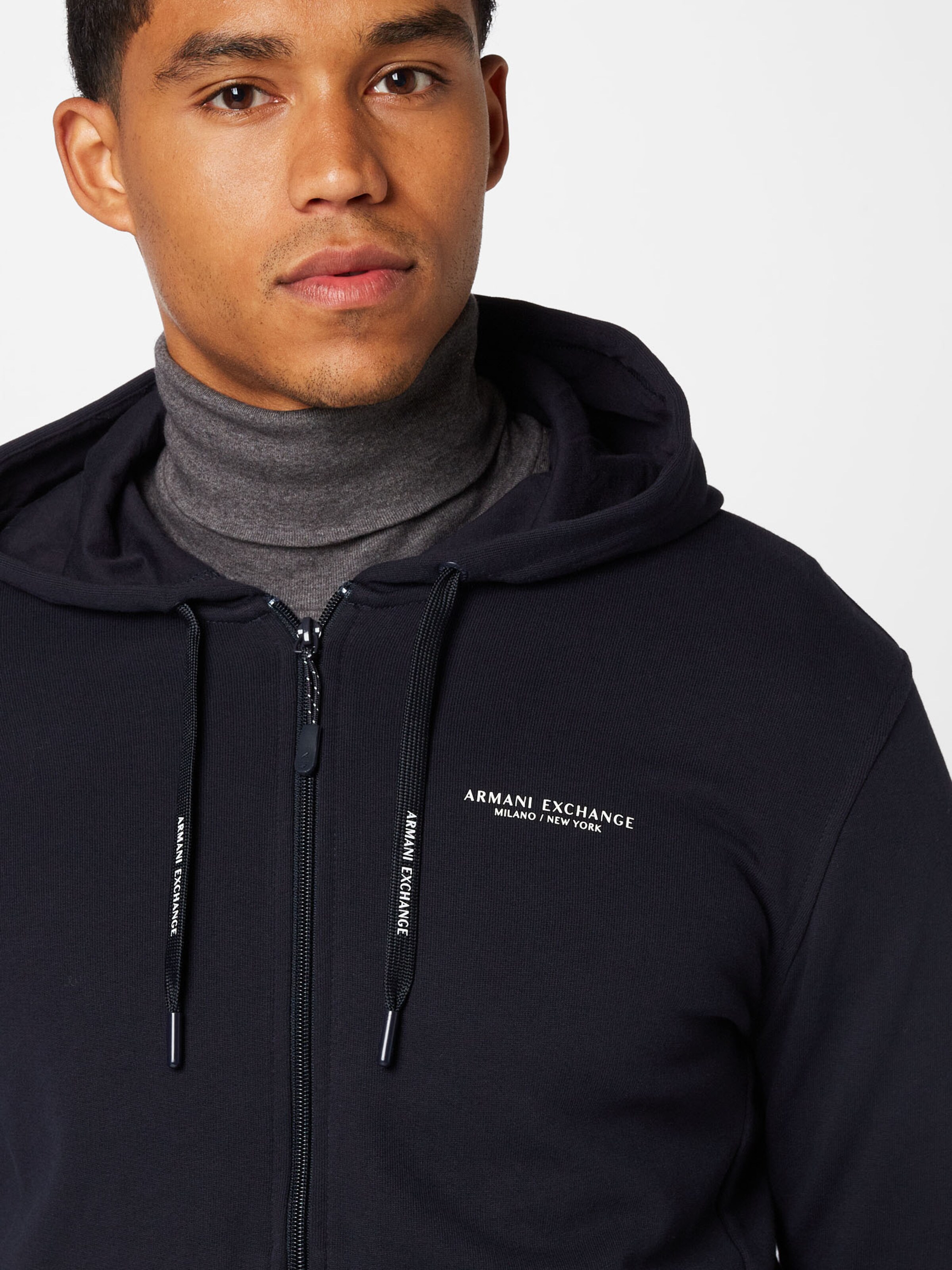 Armani zip up hoodie hotsell