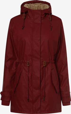 Marie Lund Between-Seasons Parka in Red: front