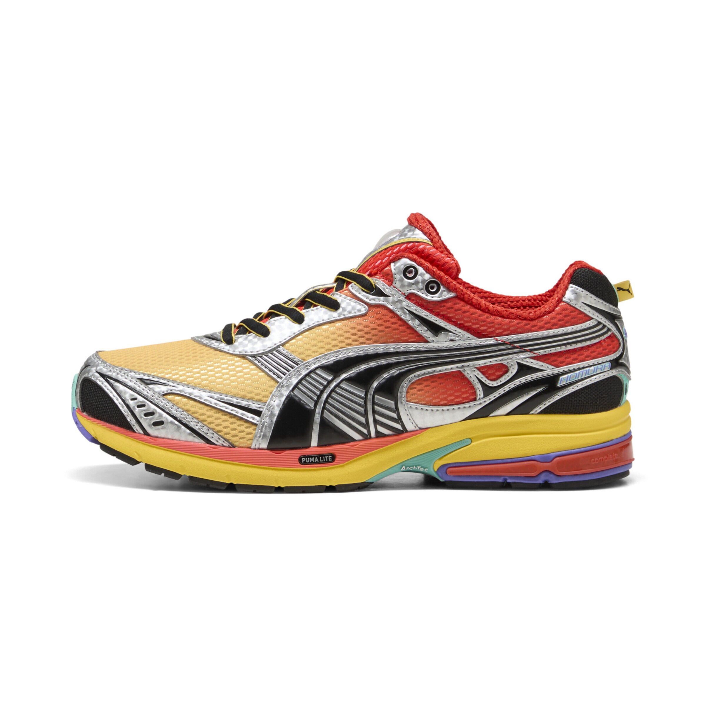 PUMA Sneakers 'Homura OG Hyper' in 44 in Yellow / Fire red / Black / Silver, Item view