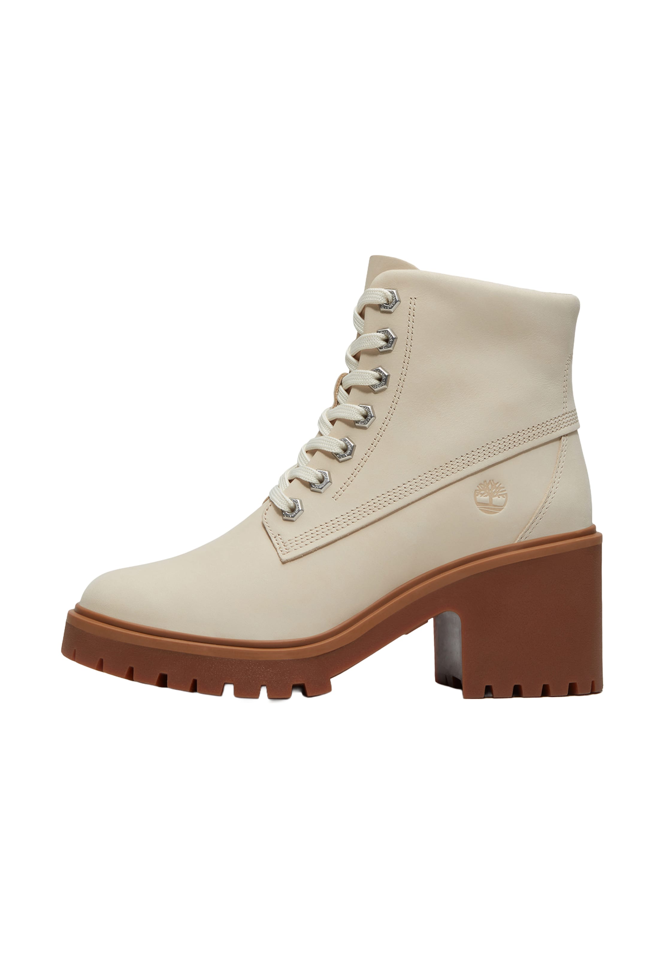 Bottines à lacets TIMBERLAND en blanc : devant