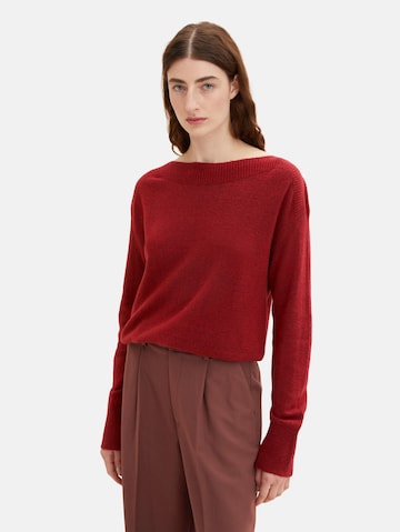 TOM TAILOR - Pullover em vermelho: frente