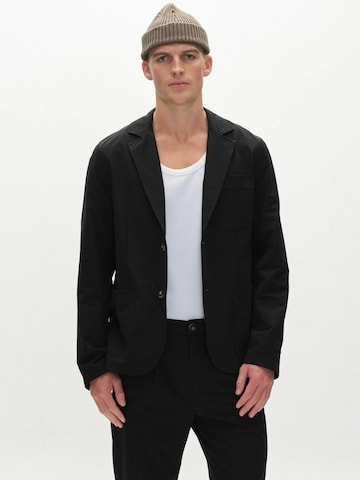 Coupe regular Veste de costume 'Plaza' GABBA en noir : devant