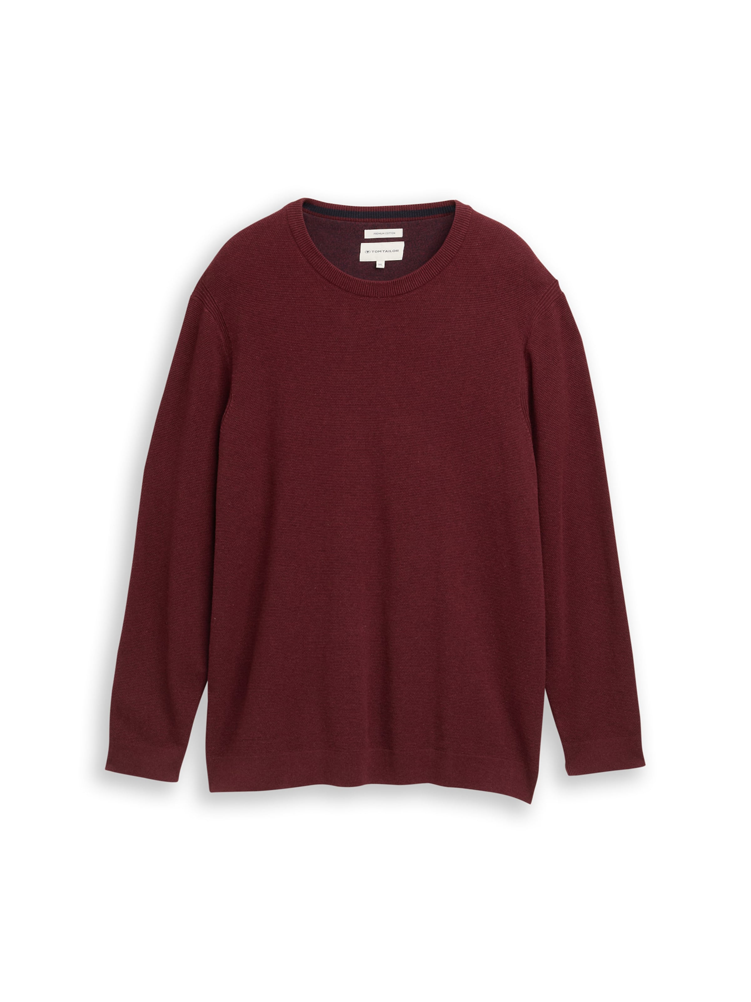 TOM TAILOR Men + Sweter w kolorze czerwony: przód