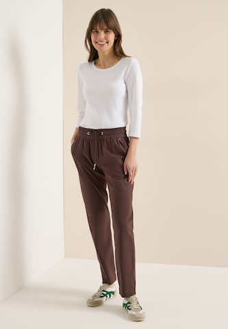 CECIL Tapered Pants 'Tracey' in Brown